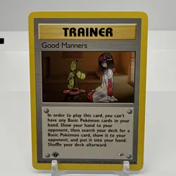Good Manners - 1st Edition - 111/132 Gym Heroes - Pokemon TCG - 2000 MP - Image 1