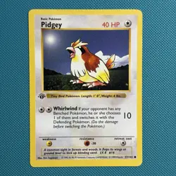 Pokemon Vintage 1st Edition Pidgey 057/102 Base Set (Shadowless) Wotc 1999 - Image 1