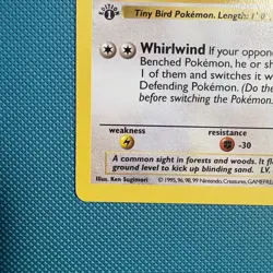 Pokemon Vintage 1st Edition Pidgey 057/102 Base Set (Shadowless) Wotc 1999 - Image 5