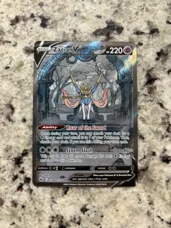 Pokemon TCG Zacian v Crown Zenith: Galarian Gallery GG48 Holo Ultra Rare - Image 1