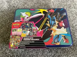 Pokemon TCG: Collector Tin Chest Mega Gardevoir & Mega Lucario - Empty/Opened - Image 1