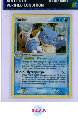 NM+ AOG PREGRADED TURTOK BLASTOISE POKEMON FOIL 2006 EX CRYSTAL GUARDIANS 14/100 - Image 1