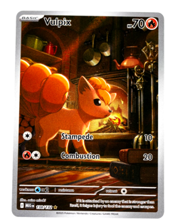 Vulpix Pokemon Paradox Rift 138/132 Illustration Rare NM - Image 1