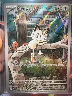 Pokemon Meowth 106/094 – Phantasmal Flames – English IR (Illustration Rare) M/nm - Image 1