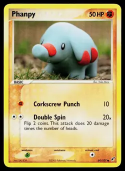 Phanpy 69/107 Common Deoxys Pokemon Heavily Played - Image 1