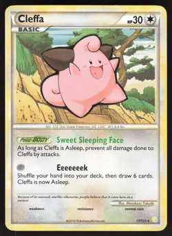 Cleffa 17/123 Non-holo Rare Pokemon HeartGold SoulSilver LP - Image 1