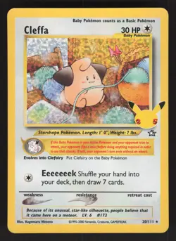 Cleffa 20/111 Pokemon TCG Celebrations: Classic Collection NM - Image 1