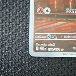 Pokemon Vulpix 138/132 Me01 Illustration Rare Holo Basic 70HP English 2025 - Image 4