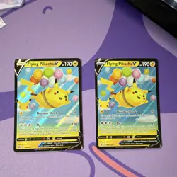 POKEMON CELEBRATIONS Flying Pikachu V ENGLISH LOT OF 2 + 1 SURFING PIKACHU - Image 1