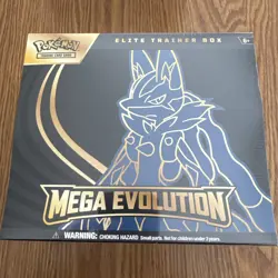 POKEMON TCG MEGA EVOLUTION ETB ELITE TRAINER BOX (LUCARIO) - Image 1