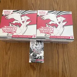 LOT OF 2 - Pokemon TCG White Flare Elite Trainer Box Plus Booster Box - Image 1
