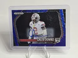 2025 Prizm Black Football Caleb Downs Ohio State Blue Shimmer Auto 15/15 OSU 🔥 - Image 1