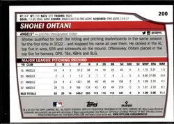 2023 Topps Big League #200 SHOHEI OHTANI Los Angeles Angels A7 - Image 2