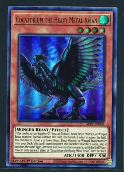 Cocatorium The Heavy Metal Avian GFP2-EN038 1st Edition Ultra Rare Yu-Gi-Oh! NM - Image 1