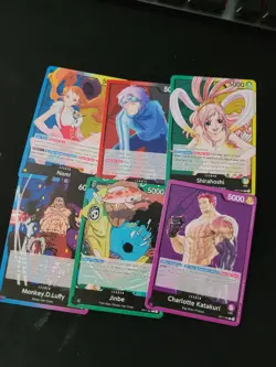 One Piece A Fist of Divine Speed (OP-11) Complete Leaders Set x6 (NM) - Image 1