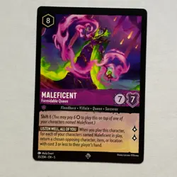 Maleficent 35/204 Disney Lorcana Shimmering Skies Regular Super Rare Card NM - Image 1