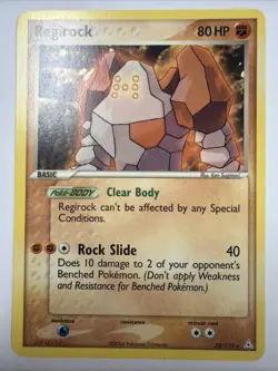 Regirock Holon Phantoms #28 (2006) Rare LP Pokemon - Image 1
