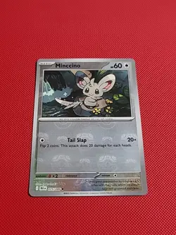 Minccino 075/086 Pokemon SV Black Bolt Master Ball - Image 1
