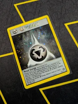 Metal Energy 19/111 Neo Genesis Holo Rare DOUBLE SWIRL 2000 Pokemon Vintage DMG - Image 2