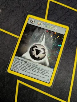 Metal Energy 19/111 Neo Genesis Holo Rare DOUBLE SWIRL 2000 Pokemon Vintage DMG - Image 3