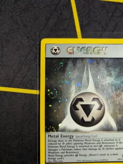 Metal Energy 19/111 Neo Genesis Holo Rare DOUBLE SWIRL 2000 Pokemon Vintage DMG - Image 4
