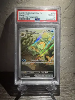 Pokemon 2023 Omanyte 180/165 IR Scarlet & Violet 151 GEM MINT PSA 10 - Image 1