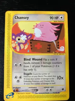 Pokemon Non-Holo Chansey 72/165 - Expedition EX EX/NM - Image 2