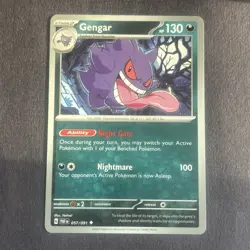 Pokemon TCG Paldean Fates Gengar 057/091 Uncommon NM - Image 1