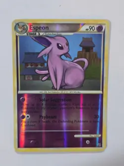 Pokemon TCG Espeon HS Undaunted 2/90 Reverse Holo Holo Rare NM - Image 1