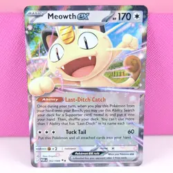 Pokemon TCG Meowth EX 62/88 Perfect Order LP - Image 1