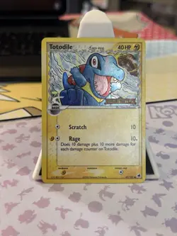 Pokemon Totodile 67/101 Dragon Frontiers Reverse Holo Common 40HP LP - Image 1