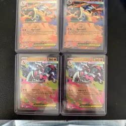 Pokemon TCG Mega Charizard 2x X EX and 2x Y EX MEP 029 030 Black Star Promo NM - Image 1