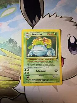 Pokemon Venusaur 018/130 Base Set 2 Holo Rare HP/DMG - Image 1