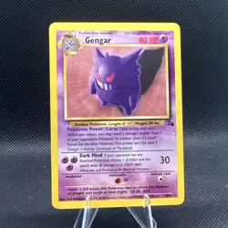 Gengar 20/62 Fossil Regular LP Pokemon TCG Wizards Of The Coast Vintage - Image 1