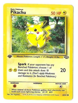 Pokemon TCG Pikachu Base Set 1st Edition 60/64 1999 English Regular - HP - Image 1