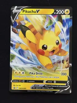 Pokemon TCG Pikachu V SWSH285 Holo Black Star Promo Sword Shield NM - Image 1