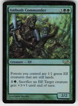 MTG Duel Decks: Elves vs. Goblins #1 Ambush Commander Moderately played tcg - Image 1