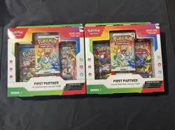 Pokemon TCG First Partner Illustration Collection Box Series 1 (LOT OF 2 SEALED) - Image 1