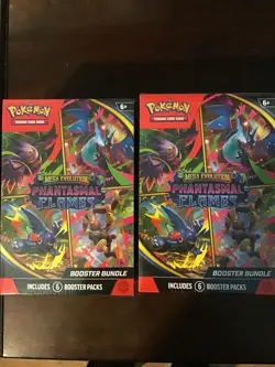 Pokemon ME02 Phantasmal Flames Booster Bundles x2 - Image 1