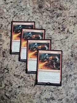 4x Collective Defiance NM, English Eldritch Moon MTG Magic PLAYSET X4 - Image 2
