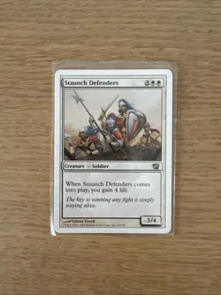 MTG Magic The Gathering Staunch Defenders Foil English 49/350 - Image 1