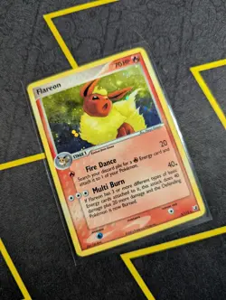 Flareon 5/115 Holo Rare Damaged 2005 Pokemon EX Unseen Forces - Image 2