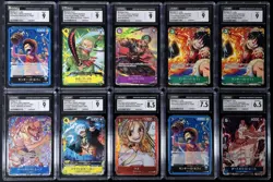 One Piece Card CGC Graded 10x Luffy Zoro Nami Ace Law Japan Promo - Image 1