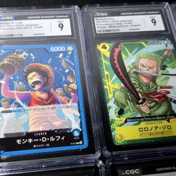 One Piece Card CGC Graded 10x Luffy Zoro Nami Ace Law Japan Promo - Image 2