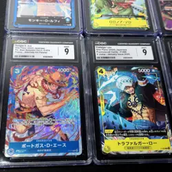 One Piece Card CGC Graded 10x Luffy Zoro Nami Ace Law Japan Promo - Image 5