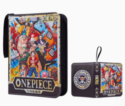 One Piece TCG Card Binder Album Trading Card GAME ALBUM BOOK LUFFY STRAW 4 GRID - Image 1