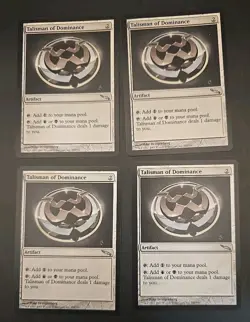 Talisman of Dominance Mirrodin Regular MTG (4 Cards) - Image 1
