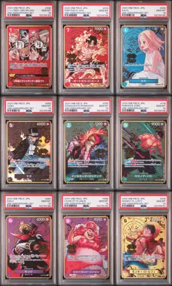 SEQUENTIAL One Piece Card Game 2nd Anniversary 9-Card Set 2024 Japanese PSA 10 - Image 1