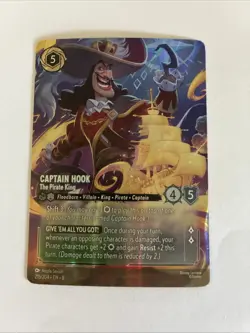 Captain Hook The Pirate King Enchanted Reign of Jafar Disney Lorcana Pack Fresh - Image 1