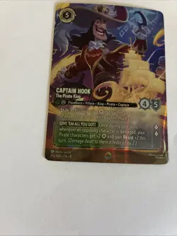 Captain Hook The Pirate King Enchanted Reign of Jafar Disney Lorcana Pack Fresh - Image 5